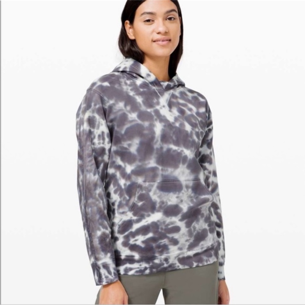 Lululemon All Yours Gray Tie-Dye Hoodie 6